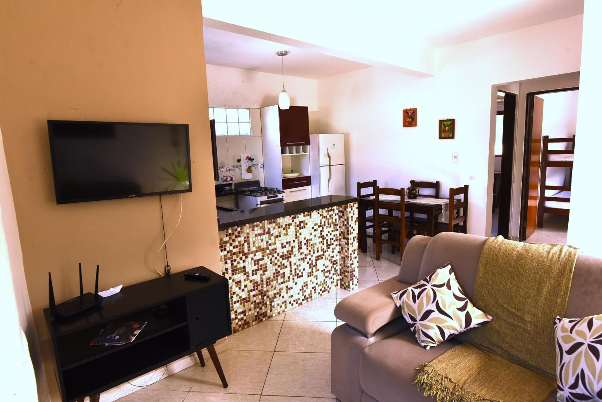Apto Bem Equipado, Com 2 Quartos Acomoda Ate 6 Pessoas Confortavelmente Ubatuba Rum bild